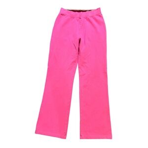 Victoria Sport Y2K Hot Pink Wide Leg Sweatpants Size Medium Cotton Blend